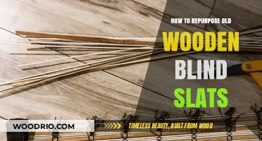 Creative Ways to Repurpose Old Wooden Blind Slats for DIY Projects