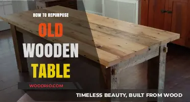 Creative Ways to Repurpose Old Wooden Tables for Modern Use