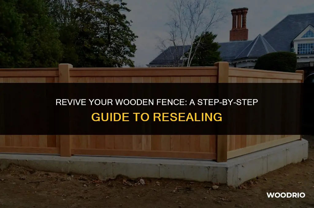 how to reseal wood fence