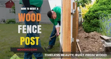 Reviving Your Fence: A Step-by-Step Guide to Resetting Wood Posts