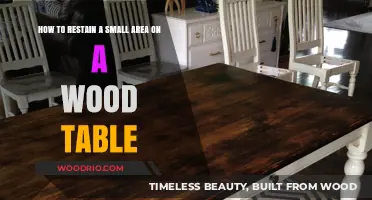 Quickly Restain Small Wood Table Areas: A Step-by-Step Guide