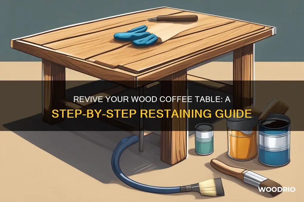 how to restain a wood coffee table