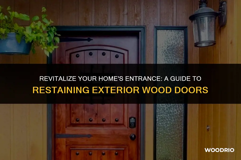 how to restain exterior wood door