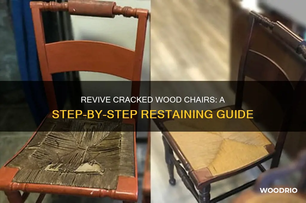how to restain old cracked wood chairs