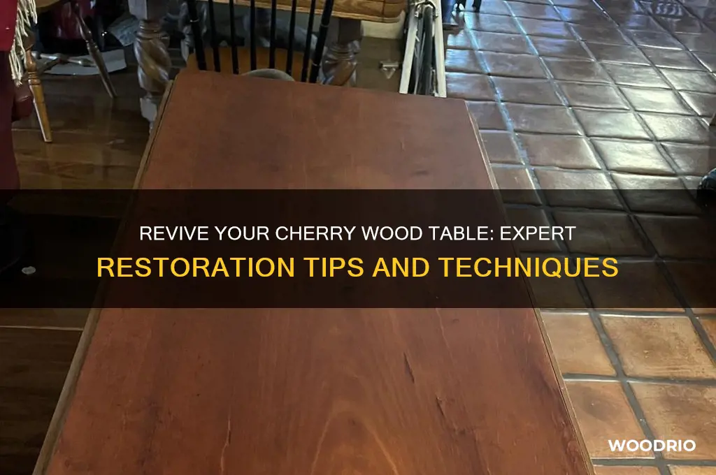 how to restore a cherry wood table