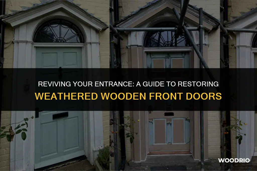 how to restore a weathered wooden front door