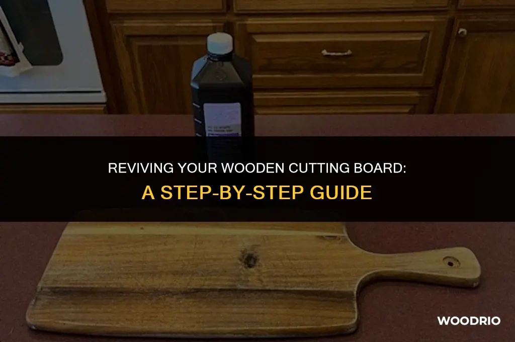 how to restore a wooden cutting board