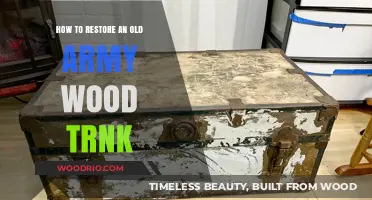 Reviving History: A Guide to Restoring Vintage Army Wood Trunks