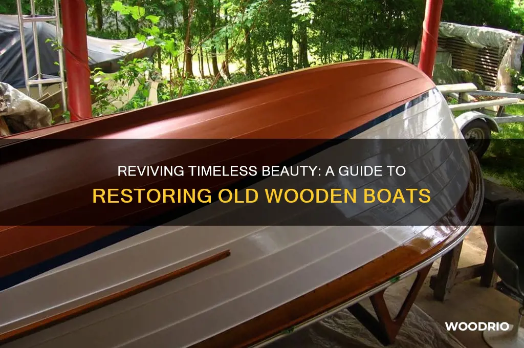 how to restore an old wood boat