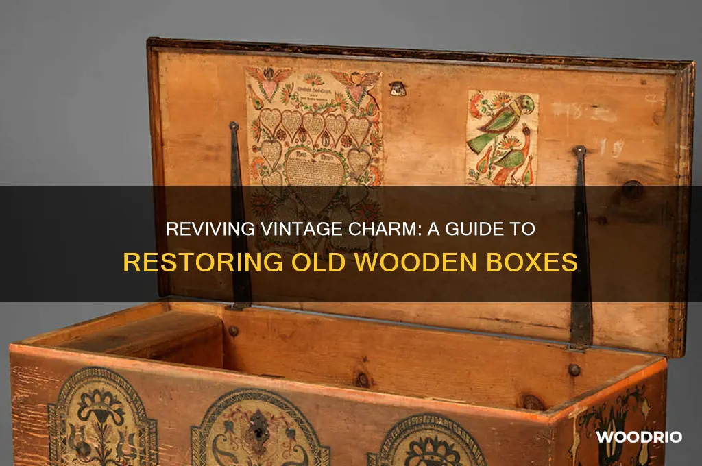 how to restore an old wooden box
