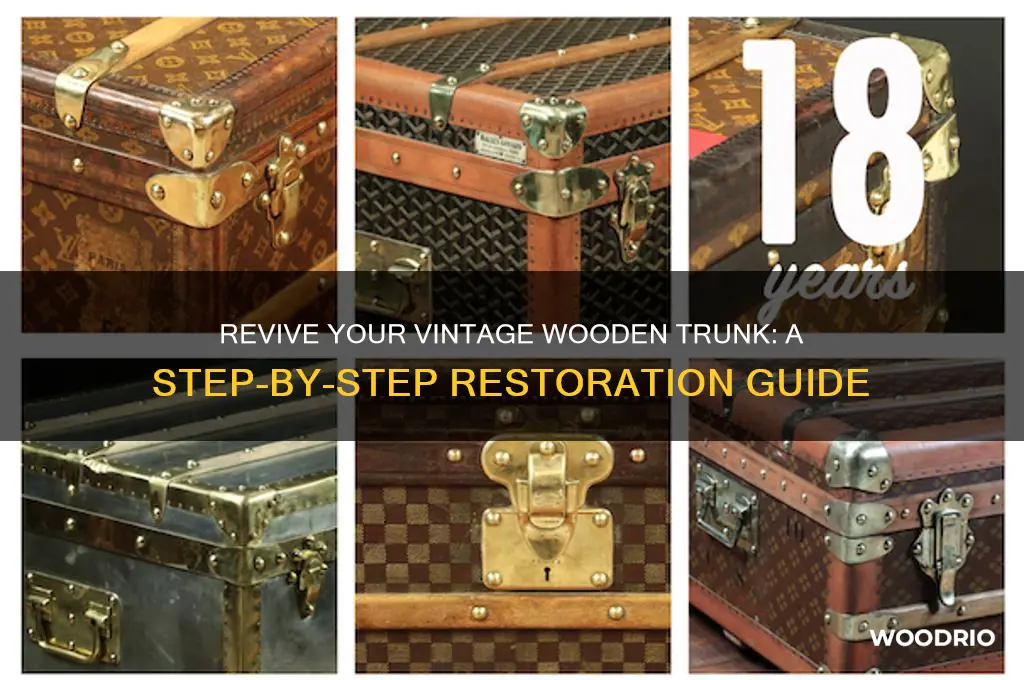 how to restore an old wooden trunk