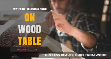 Revive Your Wood Table: Simple Steps to Restore Dulled Finish