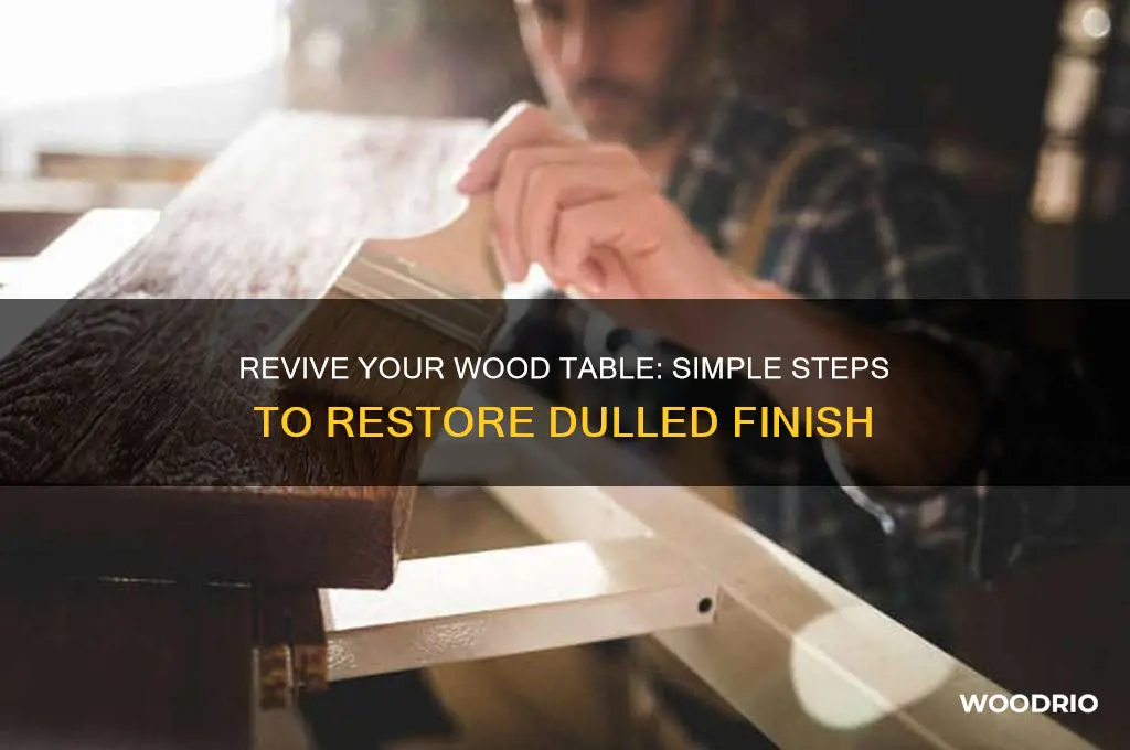 how to restore dulled finish on wood table