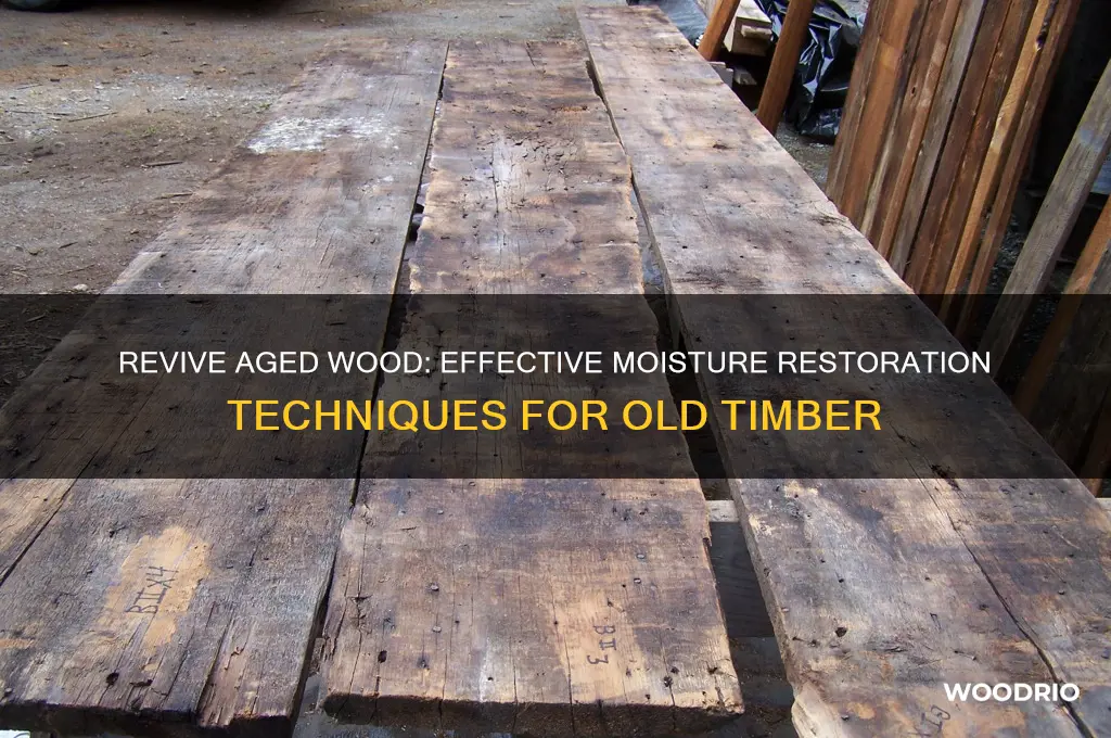 how to restore moisture old wood