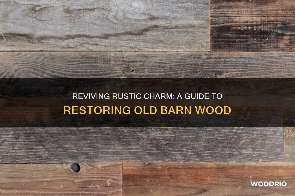 how to restore old barn wood