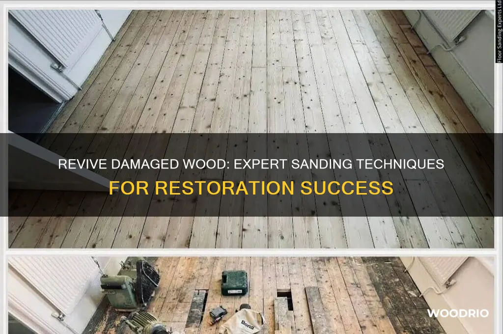 how to restore old damaged wood sand