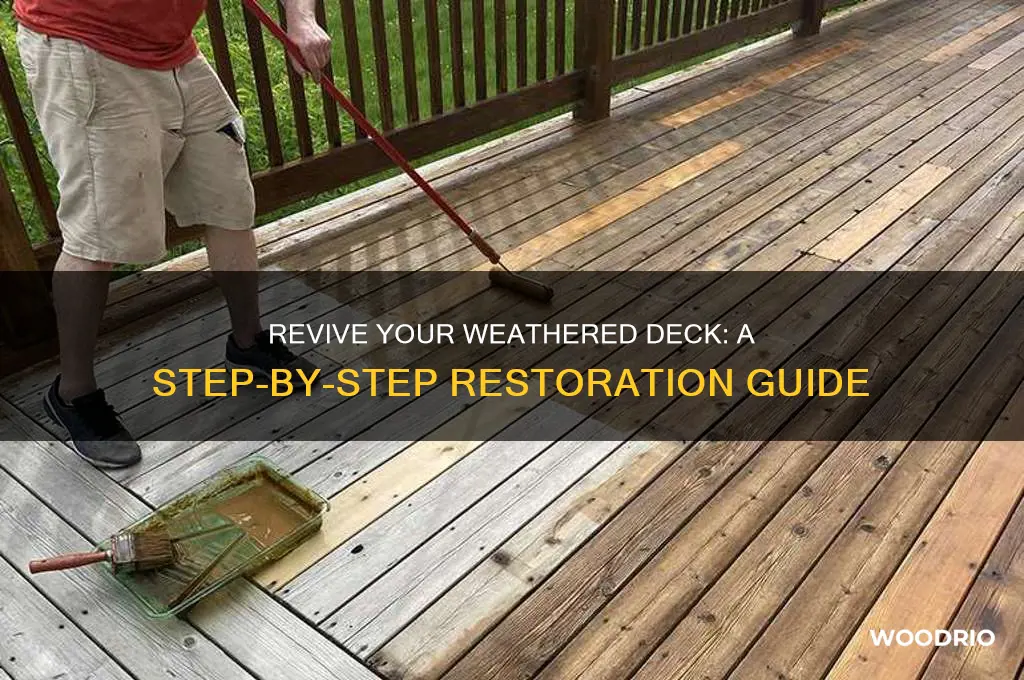 how to restore old deck wood