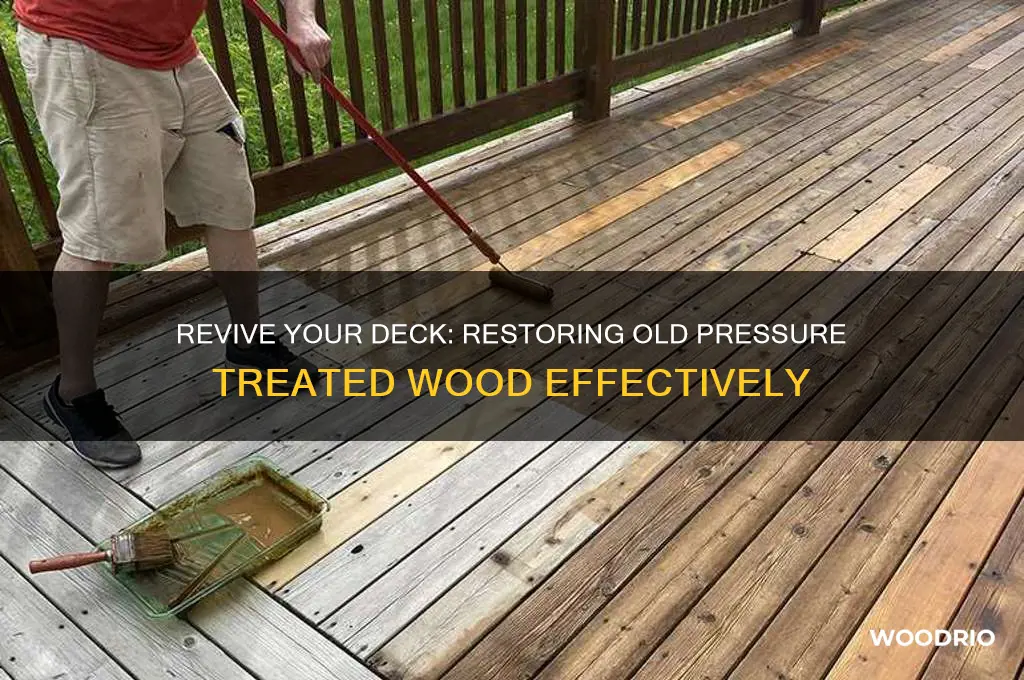 how to restore old pressure treated wood