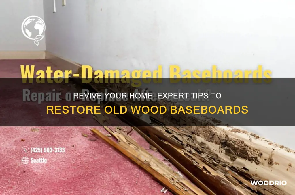 how to restore old wood basebords