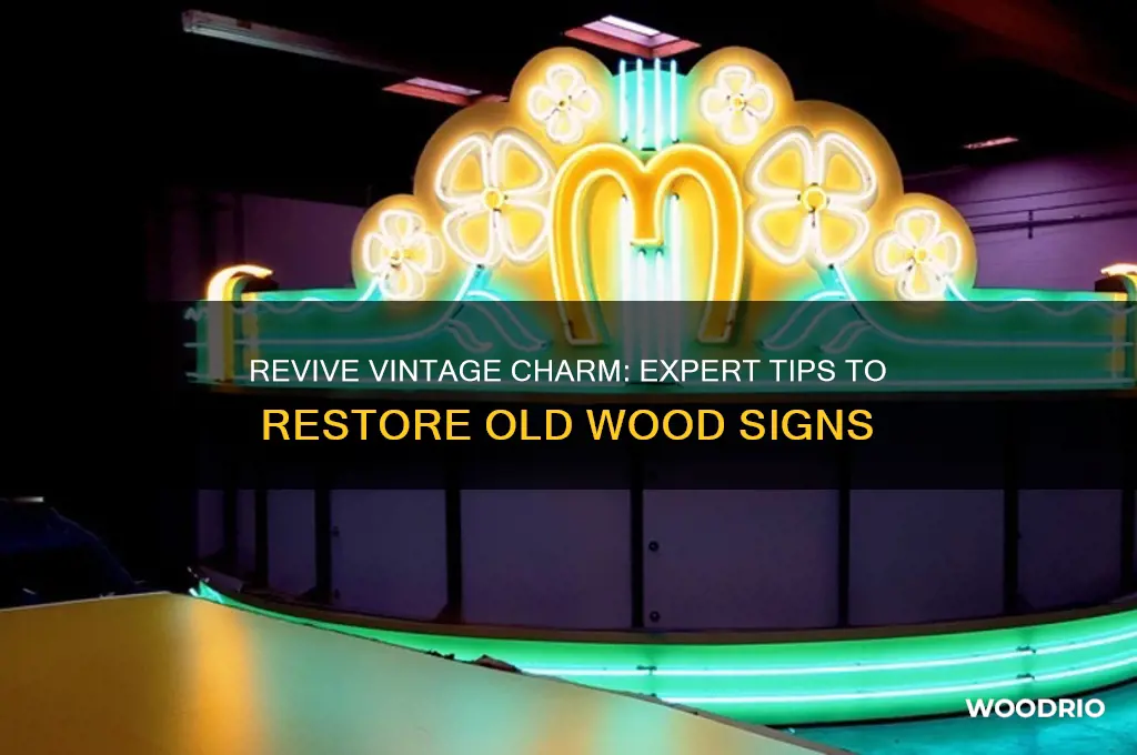 how to restore old wood sign
