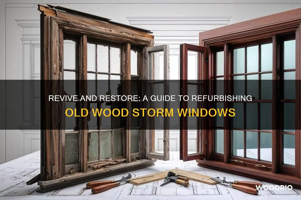 how to restore old wood storm windows