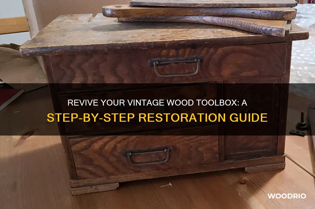 how to restore old wood toolbox