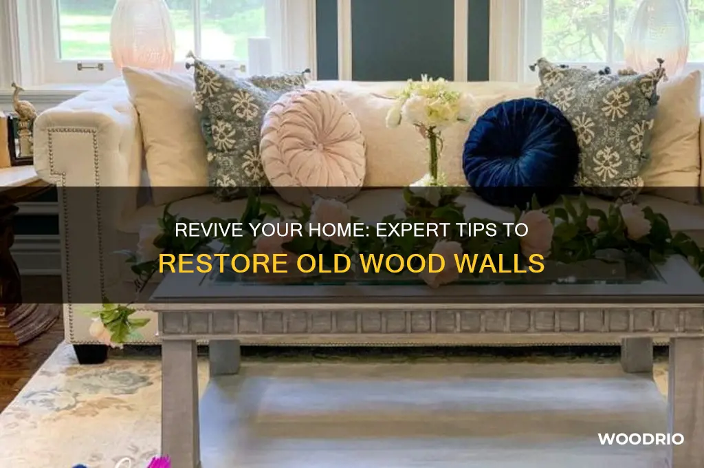 how to restore old wood walls