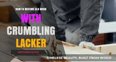 Revive Crumbling Lacquer: Expert Tips to Restore Old Wood Furniture