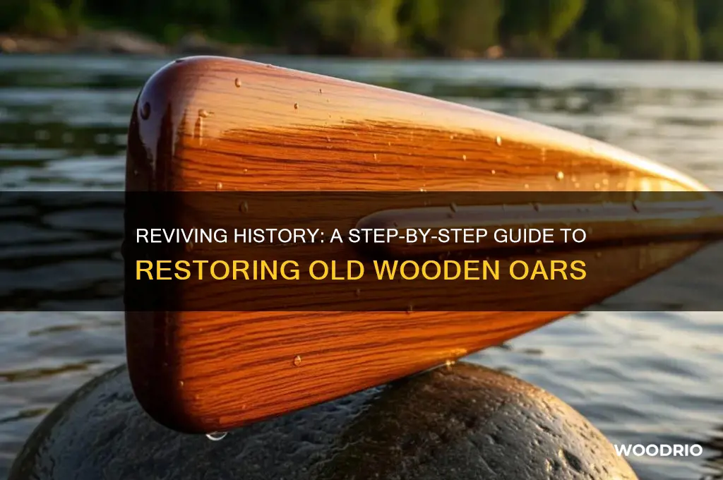 how to restore old wooden oars