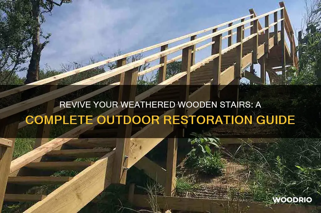 how to restore old wooden outdoor stairs