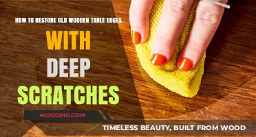 Revive Your Wooden Table: Repairing Deep Scratches on Worn Edges