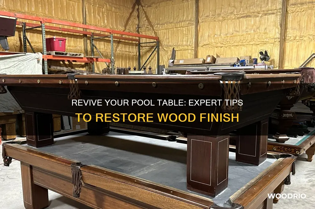 how to restore pool table wood