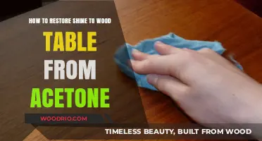 Revive Your Wood Table: Removing Acetone Damage and Restoring Shine