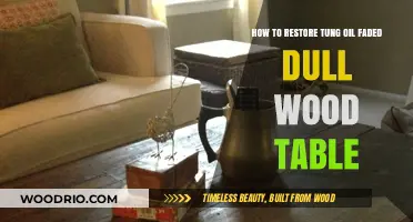 Revive Your Wood Table: Restoring Faded Tung Oil Finish Easily