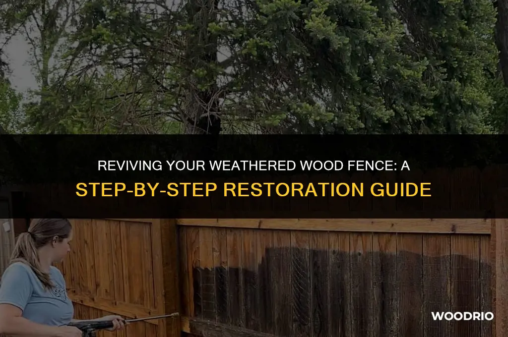 how to restore weathered wood fence