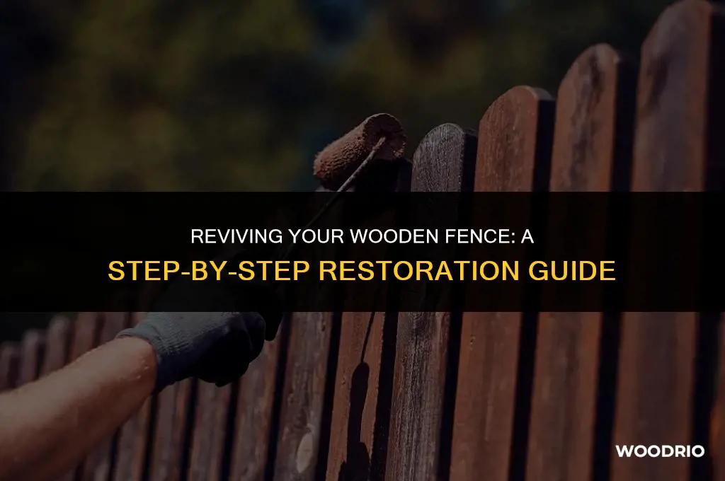 how to restore wood fence panels
