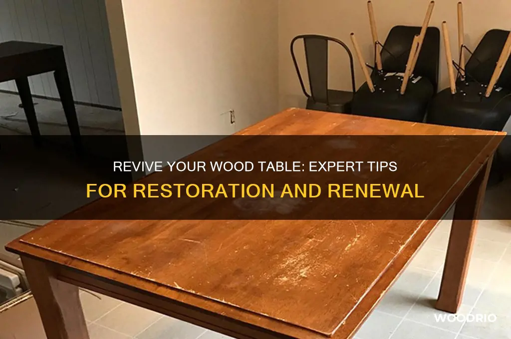 how to restore wood table