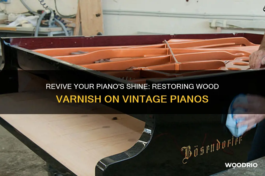 how to retore wood varnish on an old piano