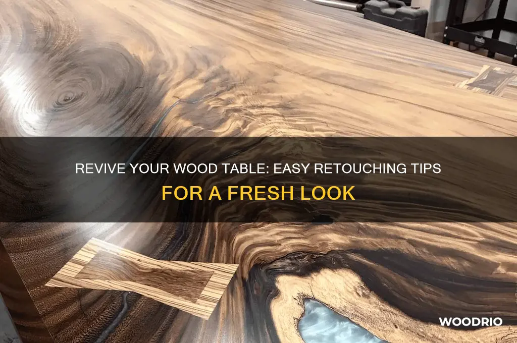 how to retouch wood table