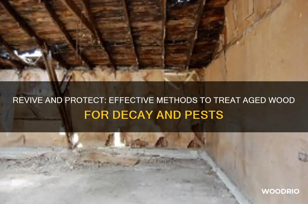 how to retreat old wood for rot and bugs