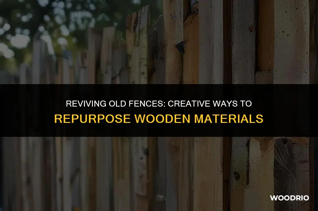 how to reuse fence woods