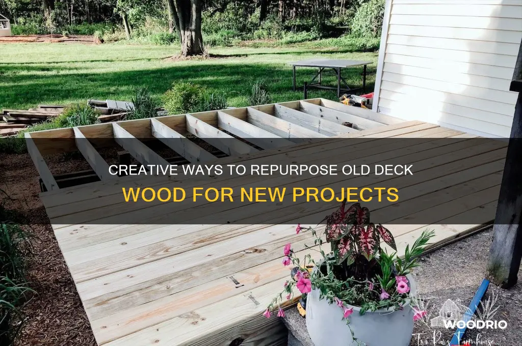 how to reuse old deck wood