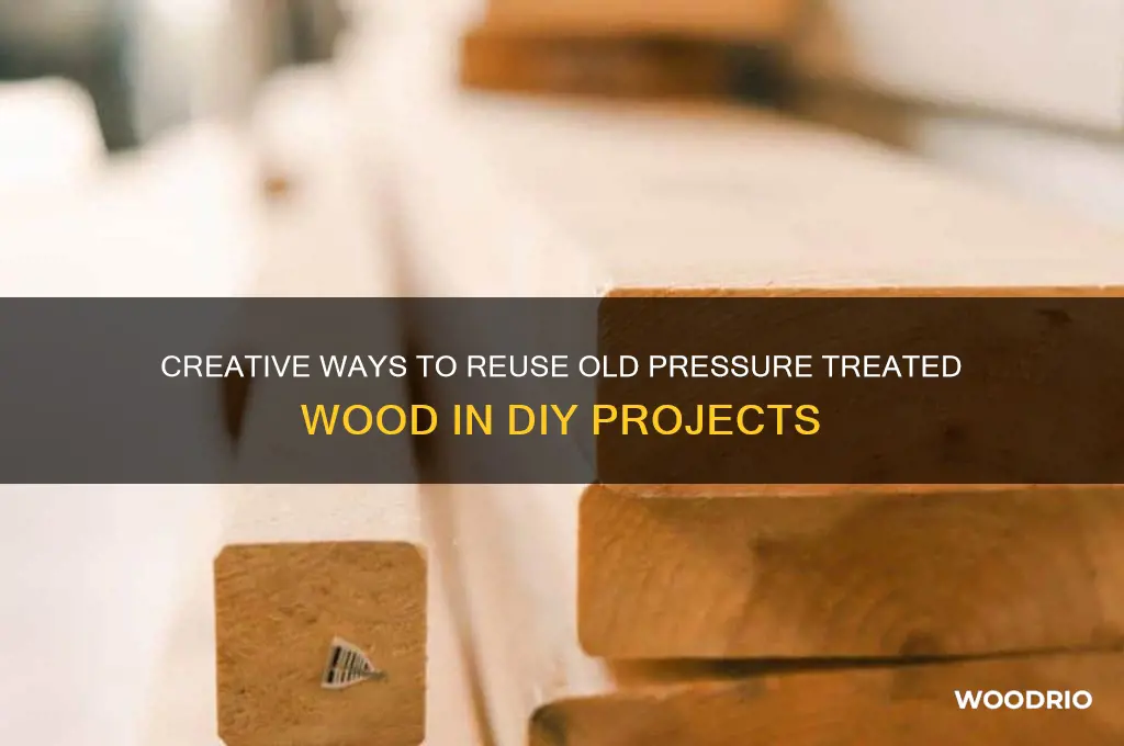 how to reuse old pressure treated wood