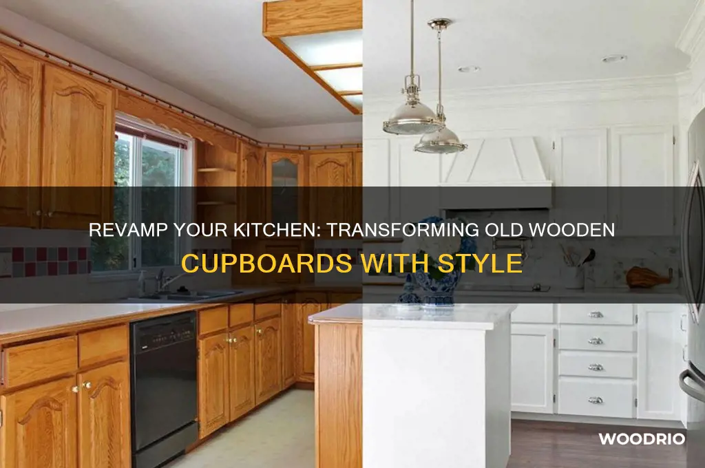 how to revamp old wooden kitchen cupboards