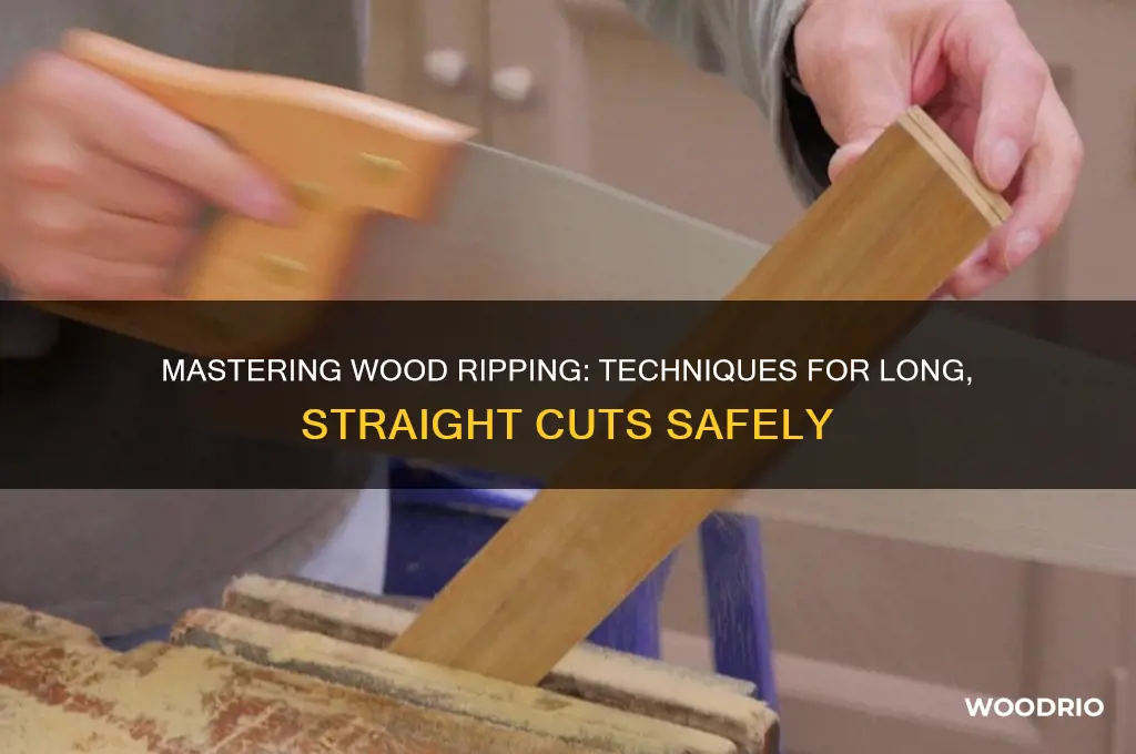 how to rip a long piece of wood