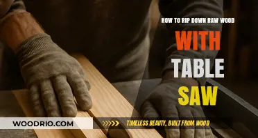 Mastering Table Saw Techniques: Ripping Raw Wood Safely and Efficiently