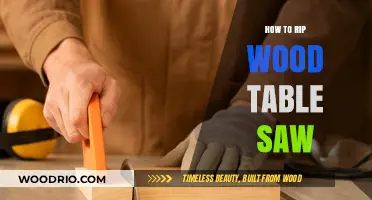 Mastering Wood Ripping Techniques with Your Table Saw Safely