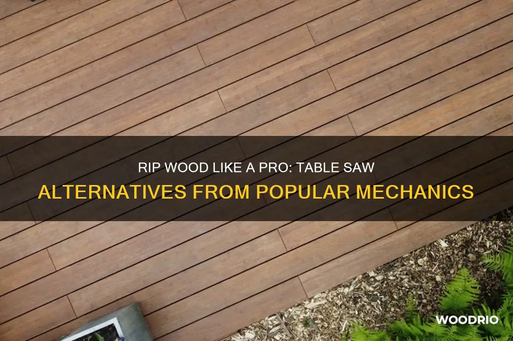 how to rip wood without a table saw popular mechanics