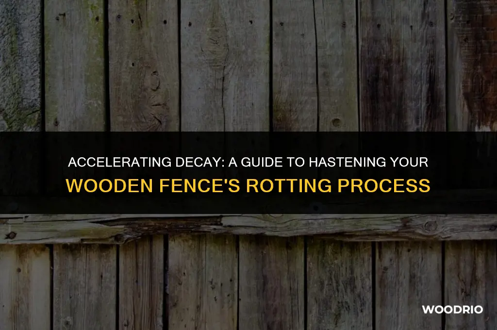 how to rot a wooden fence