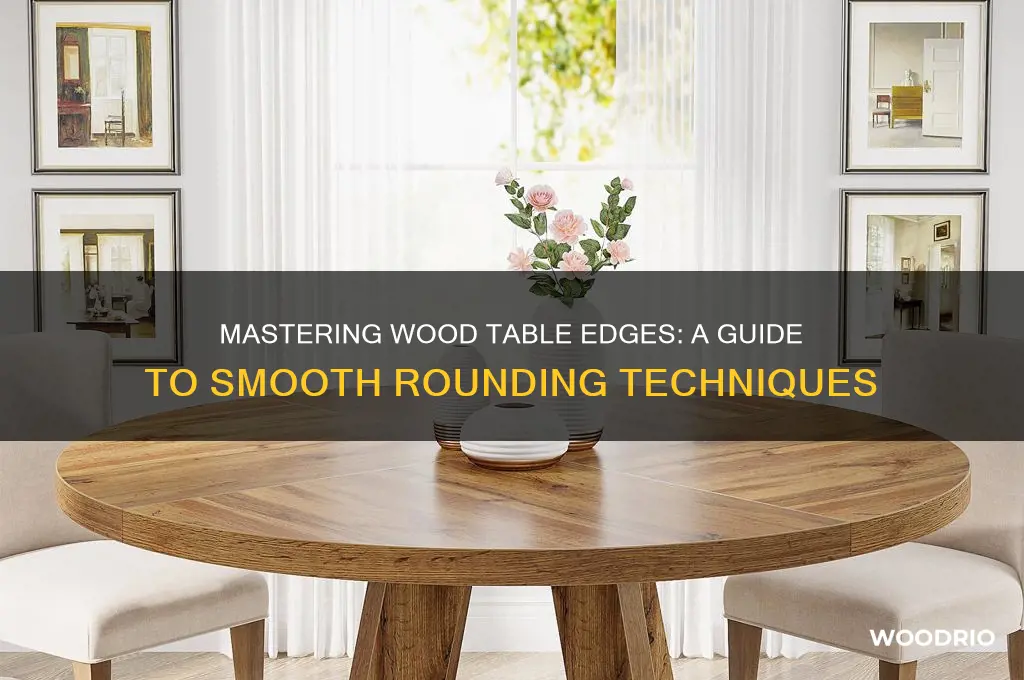 how to round off wood tables